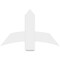 Ekena Millwork Bellingham Architectural Grade PVC Gable Bracket, 36"W x 22 1/2"H x 4"D x 6"F, 15/12 Pitch GBP036X23X0406BEL00 - alternate 3